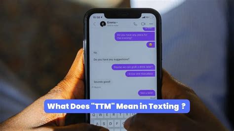 What Do Ttm Mean In Text